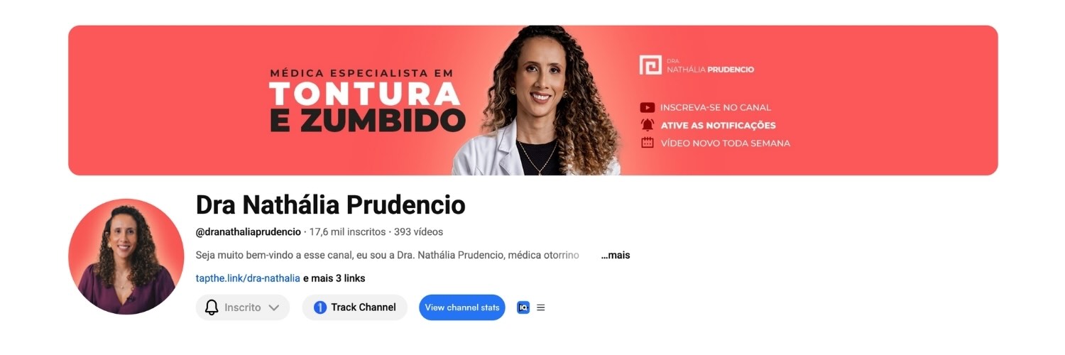 Canal da Dra. Nathália no YouTube